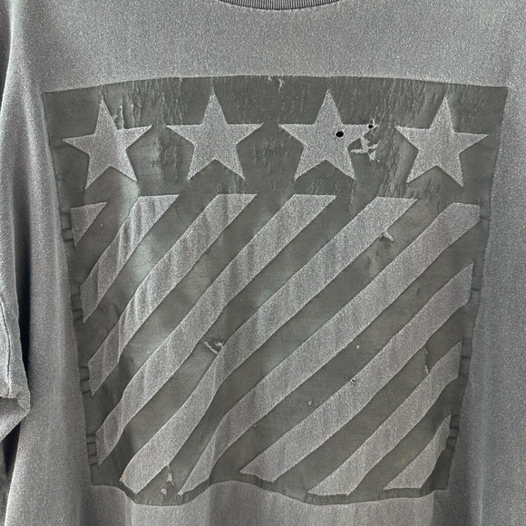 Locked &‎ Loaded T-shirt Mens XL Black Gray Graphic Tee Short Sleeve Distressed - Picture 4 of 8